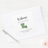 ルイジアナ結婚の歓迎バッグまたはボックス スクエアシール (封筒)