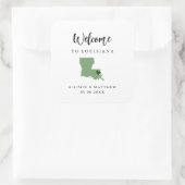 ルイジアナ結婚の歓迎バッグまたはボックス スクエアシール (バッグ)