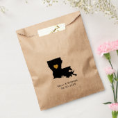 ルイジアナ結婚式の引き出物トリートサックス、抱き枕 フェイバーバッグ (封をした状態)