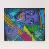 ルイジアナ通りアート。クリスマスグリーティング ジグソーパズル (横)