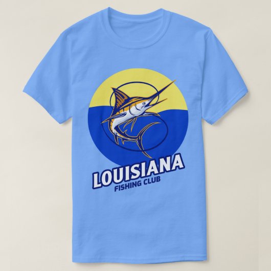 ルイジアナ魚釣りTシャツ Tシャツ (デザイン正面)