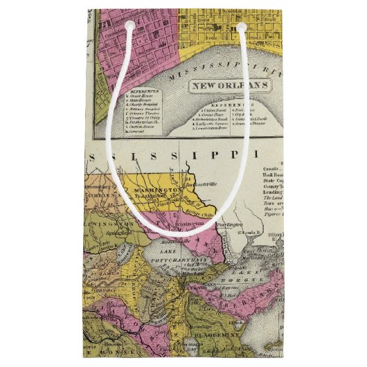 ルイジアナ3の新しい地図 スモールペーパーバッグ (正面)