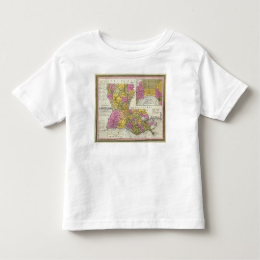 ルイジアナ3の新しい地図 トドラーTシャツ (正面)