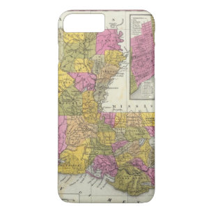 ルイジアナ3の新しい地図 iPhone 8 PLUS/7 PLUSケース