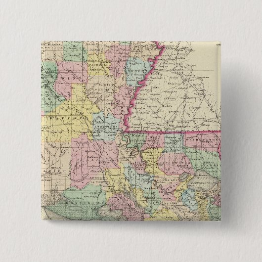 ルイジアナ8 缶バッジ (正面)