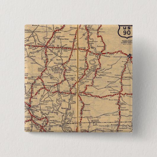 ルイジアナ9 缶バッジ (正面)