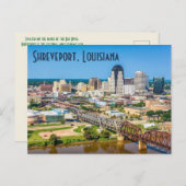 ルイジアナ，シュリーブポート ポストカード (正面/裏面)