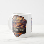 ルイジアナ,シュリーブポート |ヴィンテージ コーヒーマグカップ (正面左)