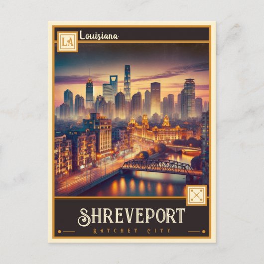 ルイジアナ,シュリーブポート |ヴィンテージ ポストカード (正面)