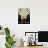 ルイジアナ,ニューオーリンズ,ジャクソンスクエア ポスター (ホームオフィス)