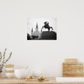 ルイジアナ，ニューオーリンズ，ジャクソンスクエア ポスター (キッチン)