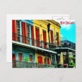 ルイジアナ，ニューオーリンズ ポストカード (正面/裏面)