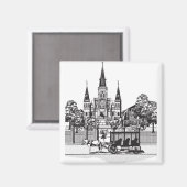 ルイジアナ,ニューオーリンズ マグネット (正面/裏面)