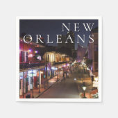 ルイジアナ,ニューオーリンズ |第フランスの4四半期 スタンダードカクテルナプキン (正面)