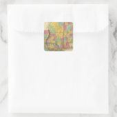 ルイジアナ・ミシシッピとアラバマの地図 スクエアシール (バッグ)