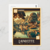 ルイジアナ，ラファイエット |ヴィンテージ ポストカード (正面/裏面)