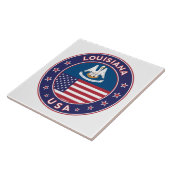 ルイジアナ、ルイジアナ州の電話ケース、ステッカー、バッグ タイル (側面)