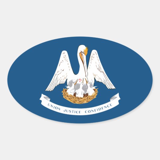 ルイジアナ 楕円形シール (正面)