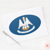 ルイジアナ 楕円形シール (封筒)