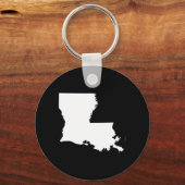 ルイジアナ（白と黒） キーホルダー (正面)