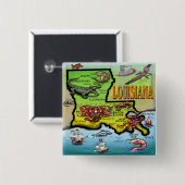 ルイジアナ 缶バッジ (正面&裏面)