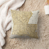 ルイジアナ(1845年)のヴィンテージの地図 クッション (ブランケット)