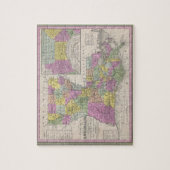 ルイジアナ(1853年)のヴィンテージの地図 ジグソーパズル (縦)