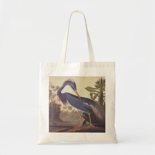 ルイジアナHeronまたはTricocolored Heron by Audubon トートバッグ (正面)