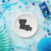 ルイジアナIライドイットヒア紙パーティープレート ペーパープレート (パーティー)