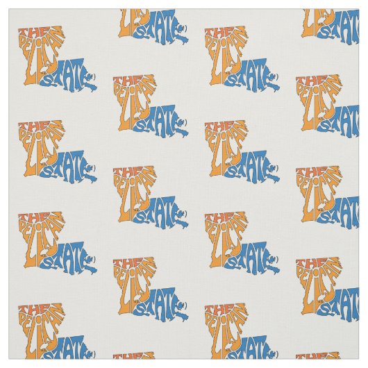 ルイジアナNicknameワードアートパターン ファブリック (見本)