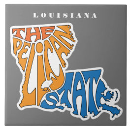 ルイジアナNickname Word Art タイル