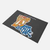 ルイジアナNickname Word Art ドアマット (アングル)