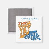 ルイジアナNickname Word Art マグネット (正面/裏面)