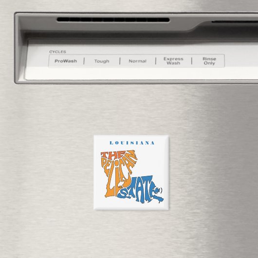 ルイジアナNickname Word Art マグネット (インサイチュ (食洗機))