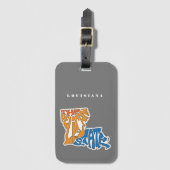 ルイジアナNickname Word Art ラゲッジタグ (正面縦)