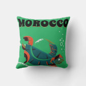 ルイジアナUSAヴィンテージ旅行ポスターアート クッション (裏面)