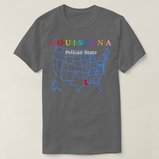 ルイジアナUSA Tシャツ (デザイン正面)