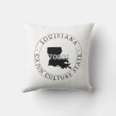 ルイジアナZipコードピローケージャン文化 クッション (裏面)