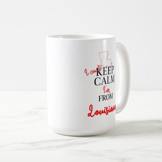ルイジア保ナ出身ではない コーヒーマグカップ (正面右)
