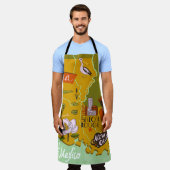 ルイジ図解入りの、写真付きのアナの地図:旅行のハイライト。 エプロン (着用した状態)