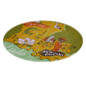 ルイジ図解入りの、写真付きのアナの地図：旅行のハイライト。 カッティングボード (角)