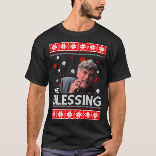 ルイスおじさんの祝福クリスマス休暇少年 Tシャツ (正面)