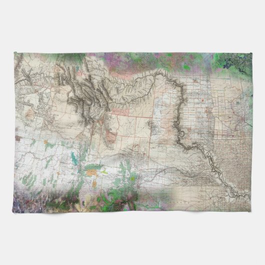 ルイスおよびクラーク キッチンタオル (横)