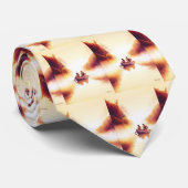 "ルイスおよびクラーク"川場面水彩画 ネクタイ (ロール)