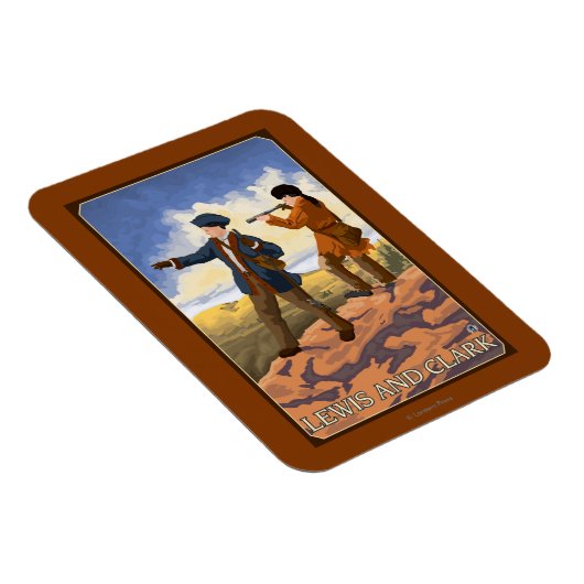 ルイスとクラークが西を探検 マグネット (右側)