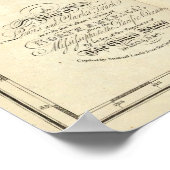 ルイスとクラークの地図 ポスター (角)