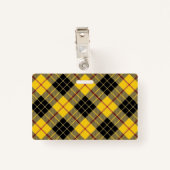 ルイスのタータンチェックの一族MacLeod バッジ (裏面クリップ)