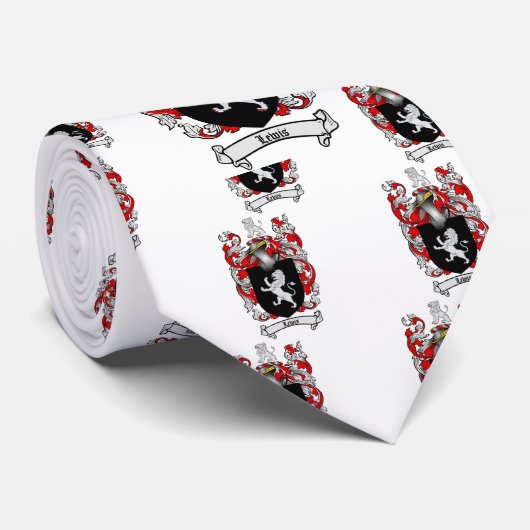 ルイスの家紋-ルイスの紋章付き外衣 ネクタイ (ロール)