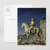 ルイスの騎士団の像を運ぶ ポストカード (正面/裏面)