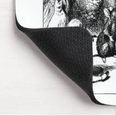 ルイスカロールルディングガラスイラストレーション&引用文 マウスパッド (コーナー)